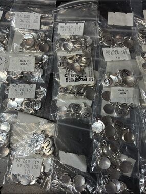 Alphabet Silver letter drop disc Metal Charms / Pendants - Lot